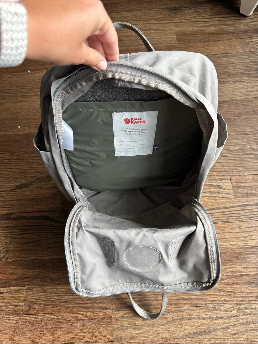 Fjällräven Kånken Classic Backpack Gray Laptop School Travel Bag